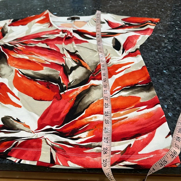 Dana Buchman Cap Sleeve Floral  to - Picture 5 of 8